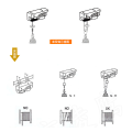 Pequeño torno eléctrico eléctrico del alzamiento de cuerda del alambre de PA1200 1200kg 220V / 230V